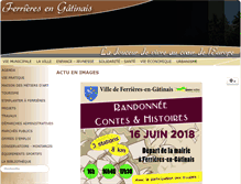 Tablet Screenshot of ferrieresengatinais.fr